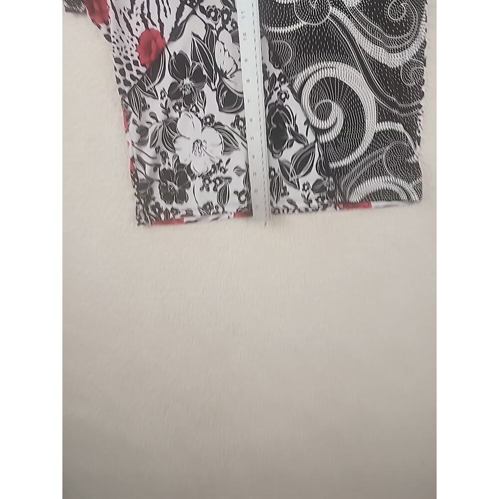 Jessica Max Top Floral USA Size L Short Sleeve - Picture 9 of 9